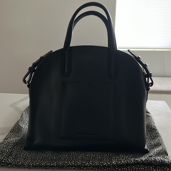 Loeffler Randall Leather Top Handle Bag with Crossbody Strap - Picture 2 of 5